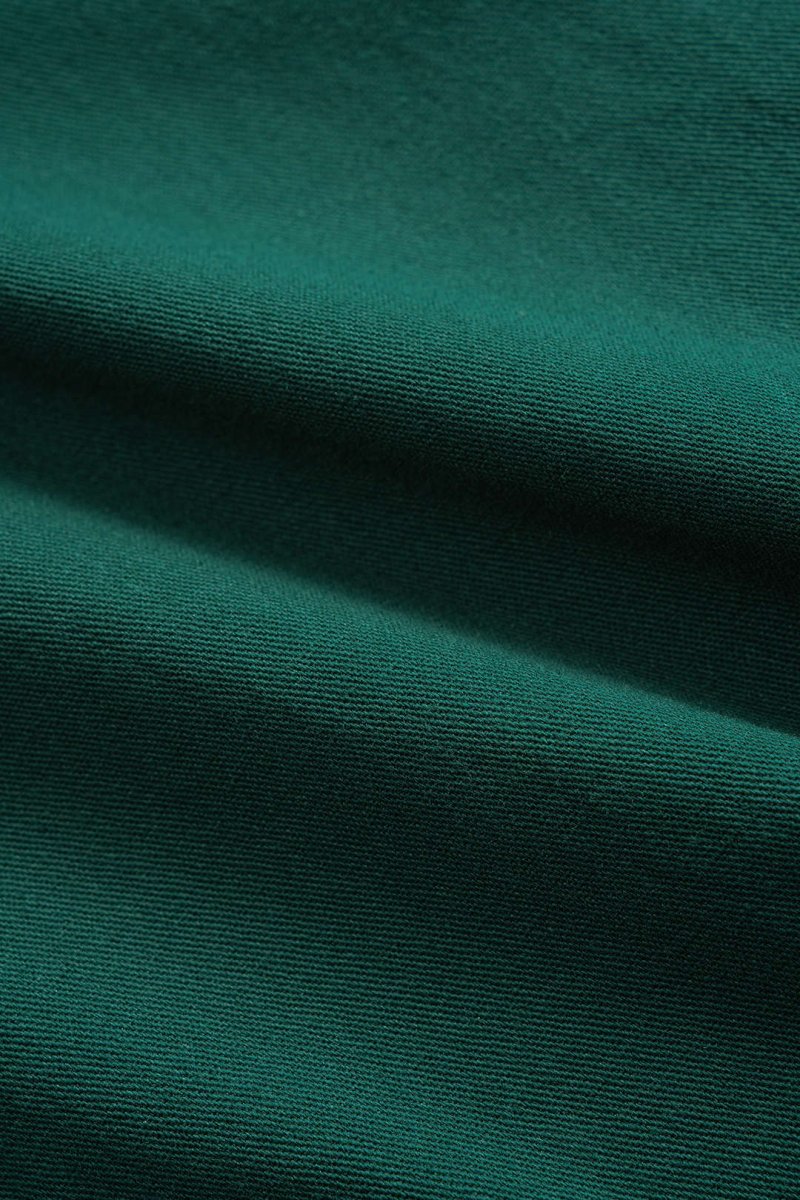 Ruched Drawstring Long - Sleeve Shirt - MISMIMCWTE2507100161-GREEN-XS