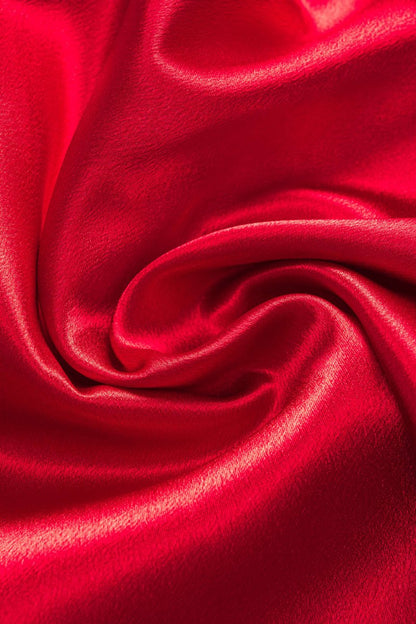 Satin Backless Slip Midi Dress - MISMIMCWDB2502060063-CHILI-S