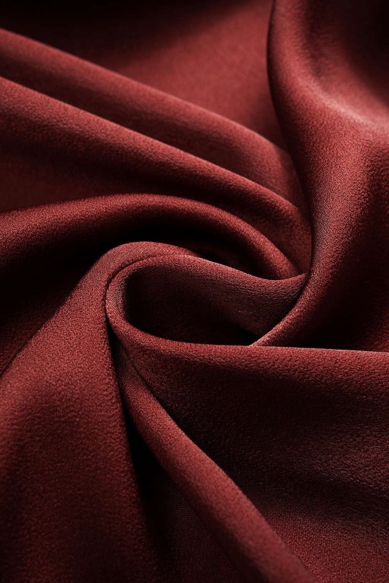 Satin Halter Neck Ruched Backeless Sleeveless Mini Dress - MISMIMCWDC2506250012-BRICK-XS