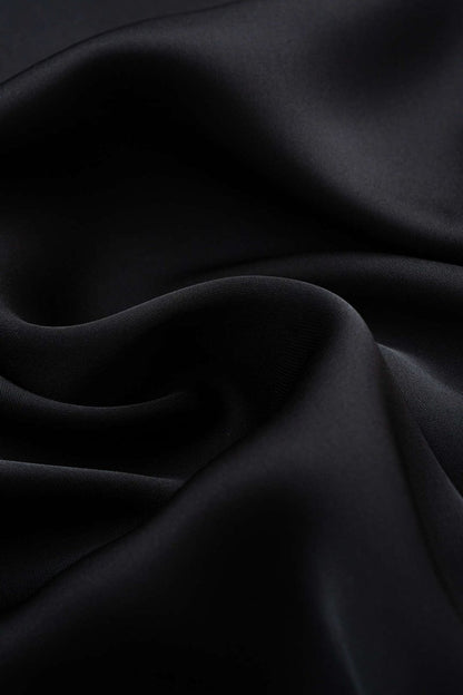 Satin Ruched Crossed Sleeveless Bodysuit - MISMIMCWUL2507220038-BROWNISH GREEN-XS