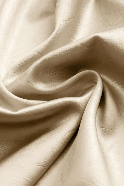 Satin Ruched Tie - Up Skirt - MISMIMCWBK2502260057-IVORY-XS