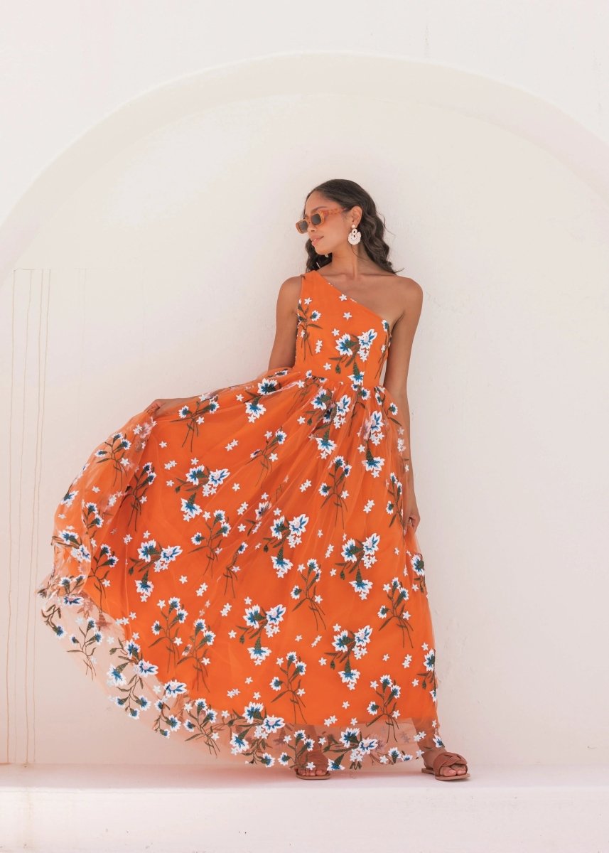 Serene Dress - MISMIJK24057-W-ORG-XXS