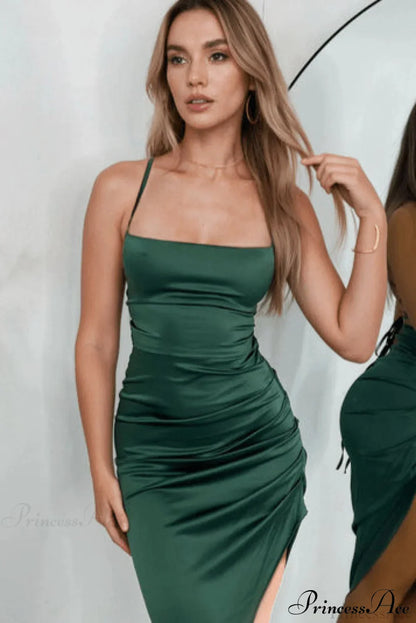 Sexy Cami Split Slim Party Dress