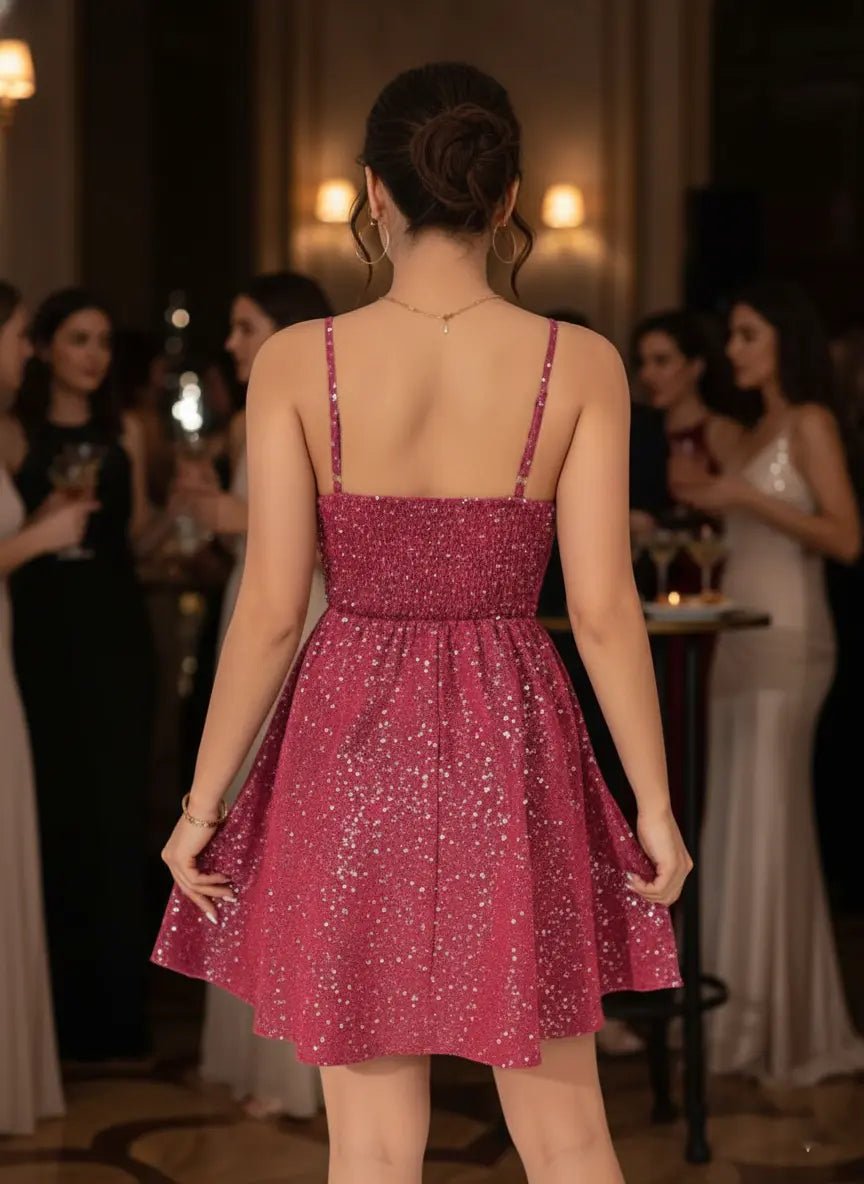 Shiny Strap Summer Commuter Dress - MISMI