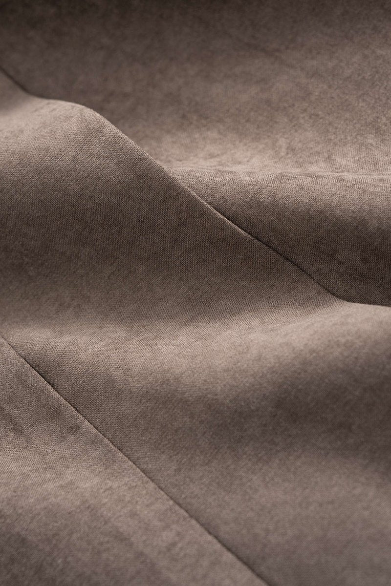 Shirred Waistband Drawstring Barrel Trousers - MISMIMCWBT2508290004-BROWN-XS