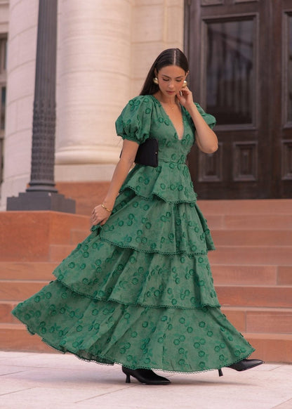 Sloane Dress - MISMIJK2488-W-GRN-XXS