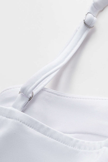 Solid Bustier Sleeveless Bodysuit - MISMIMCWTO2502060039-WHITE-XS