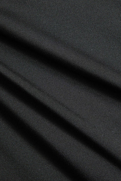 Solid Patchwork Mini Dress - MISMIMCWDC2410160090-BLACK-XS