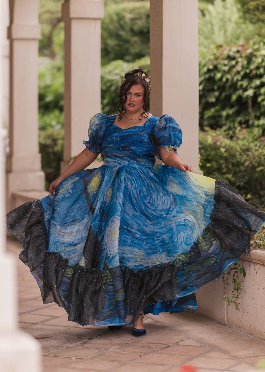 Starry Night Dress - MISMIJK2466-W-BLU-XXS