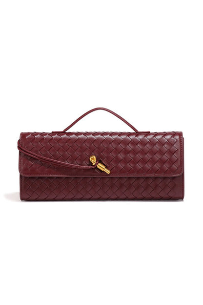 Textured Tote Bag - MISMIMCABH2501220049-BURGUNDY-F