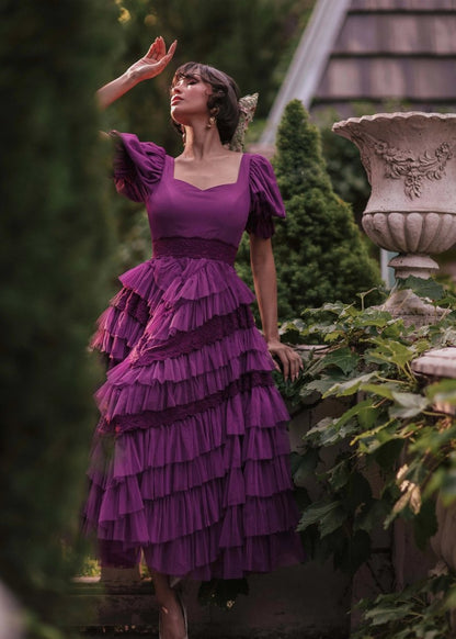 Thumbelina Dress - Amethyst - MISMIJK23045-W-PRP-XXS