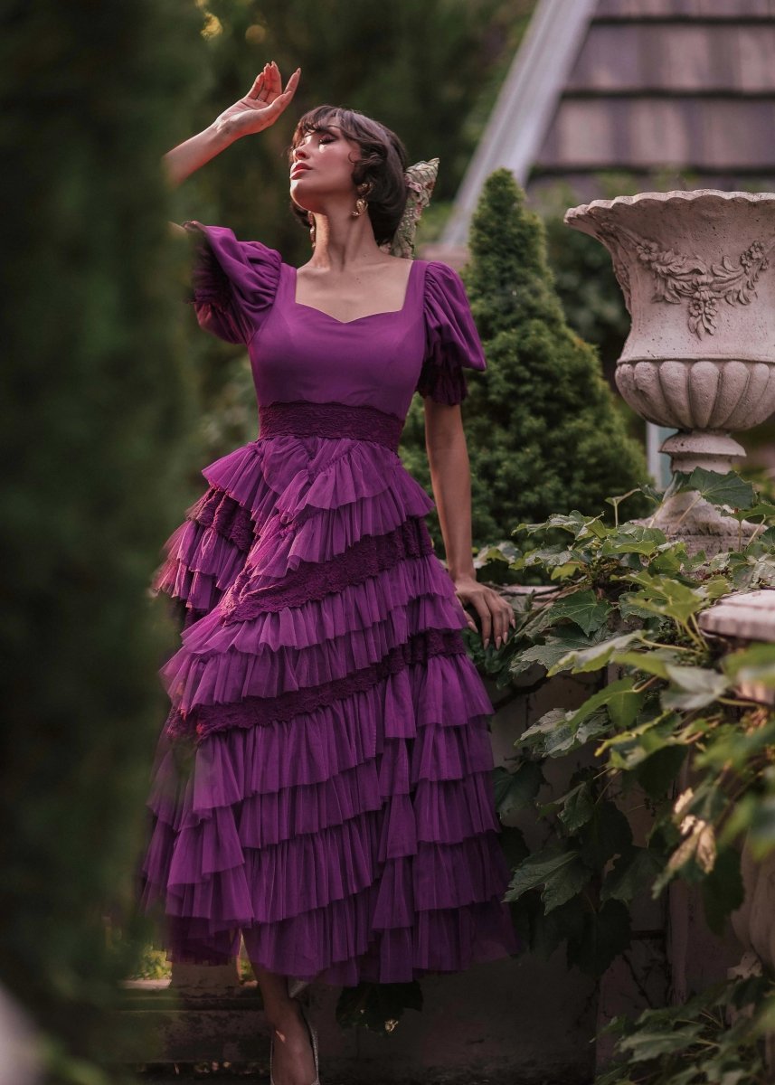 Thumbelina Dress - Amethyst - MISMIJK23045-W-PRP-XXS