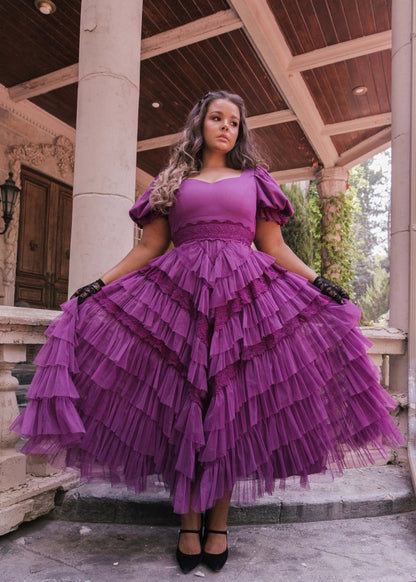Thumbelina Dress - Amethyst - MISMIJK23045-W-PRP-XXS
