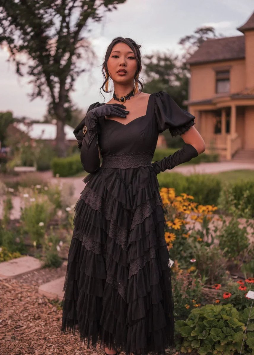 Thumbelina Dress Black - MISMIJK23045-W-BLK-XXS