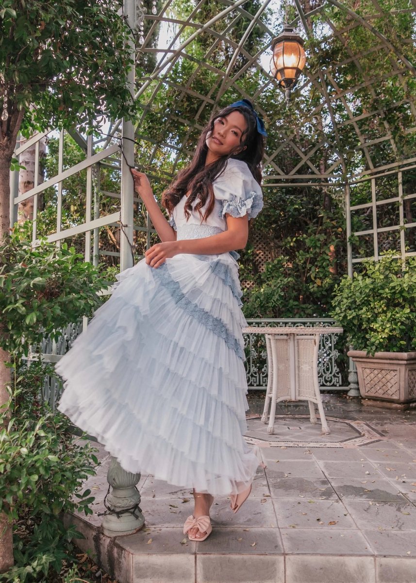 Thumbelina Dress Blue - MISMIJK23045-W-BLU-XXS