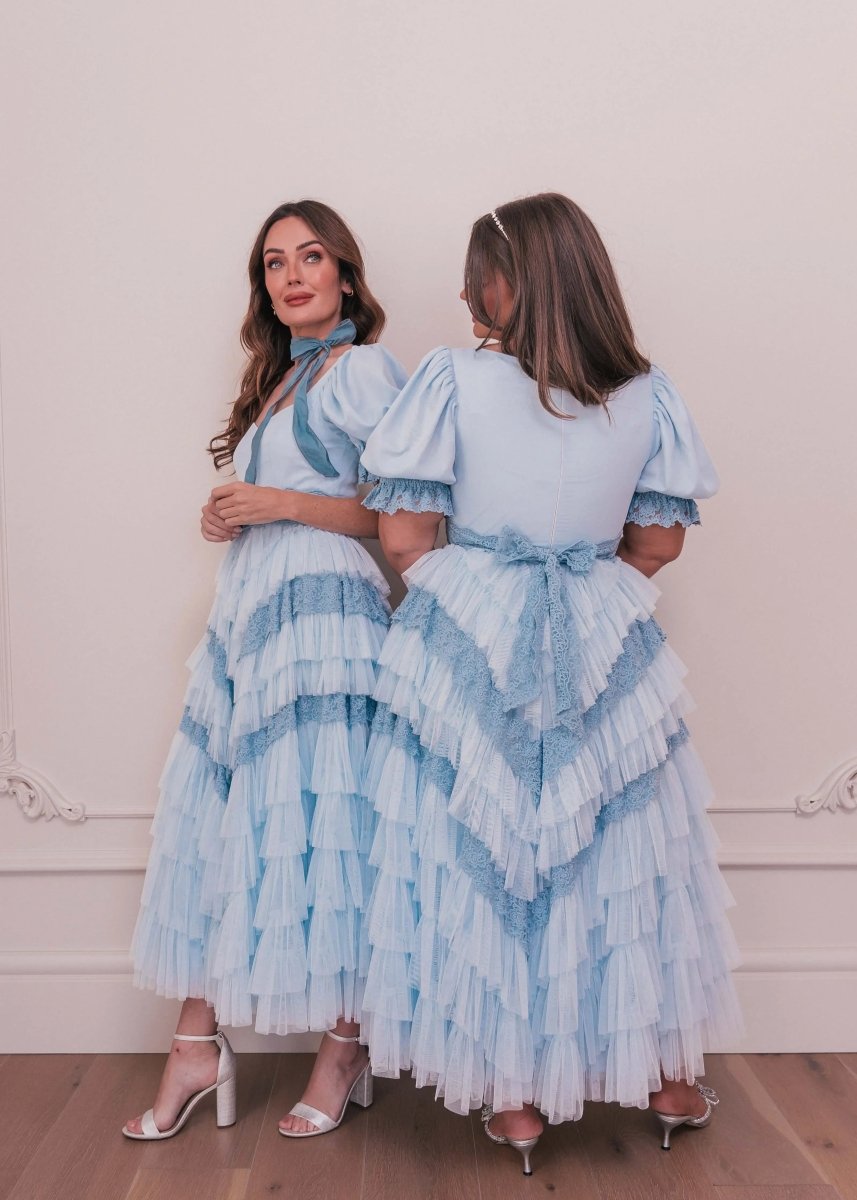 Thumbelina Dress Blue - MISMIJK23045-W-BLU-XXS