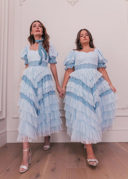 Thumbelina Dress Blue - MISMIJK23045-W-BLU-XXS