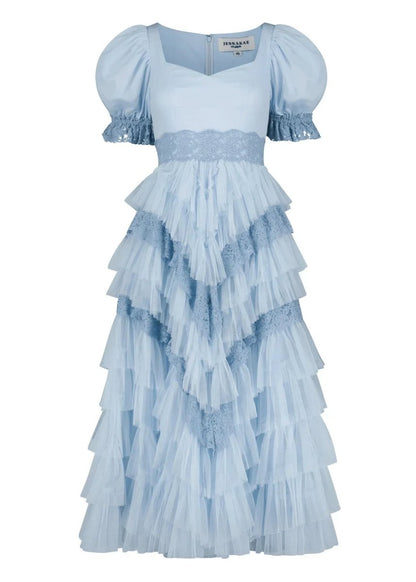 Thumbelina Dress Blue - MISMIJK23045-W-BLU-XXS