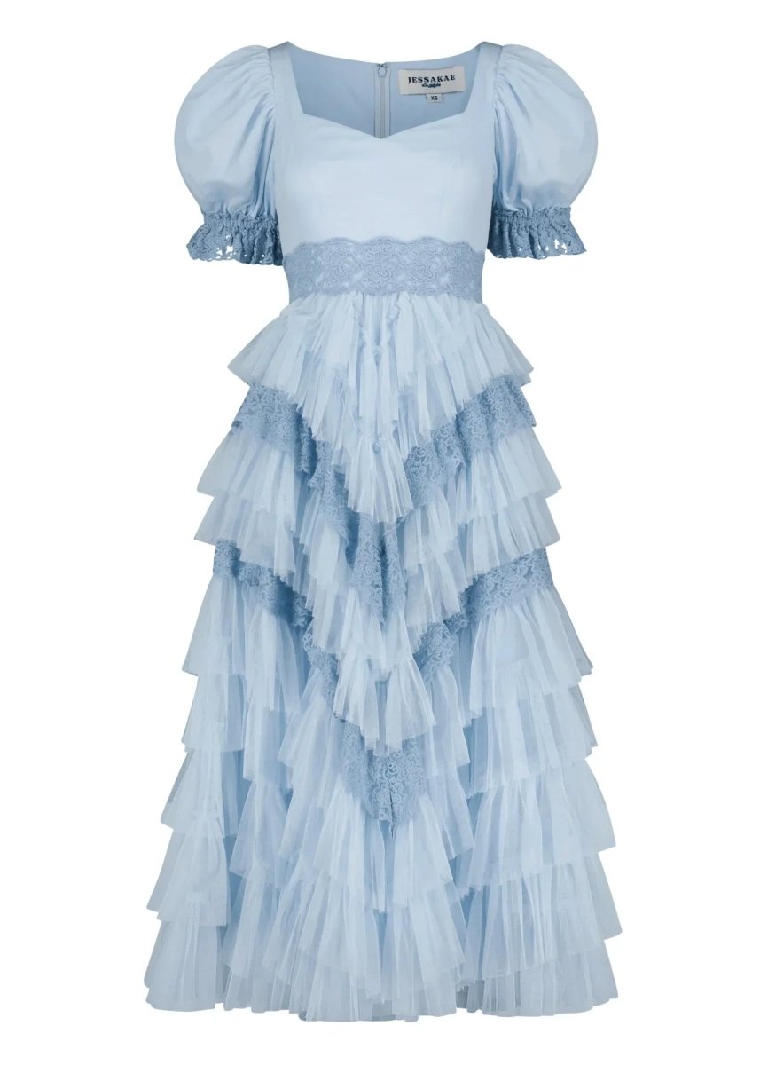 Thumbelina Dress Blue - MISMIJK23045-W-BLU-XXS