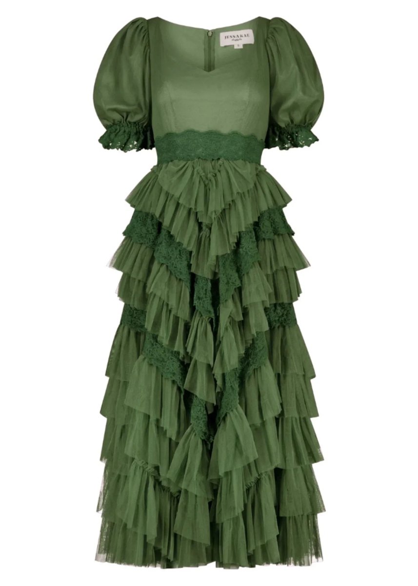 Thumbelina Dress Green - MISMIJK23045-W-GRN-XXS
