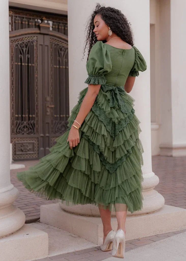 Thumbelina Dress Green - MISMIJK23045-W-GRN-XXS