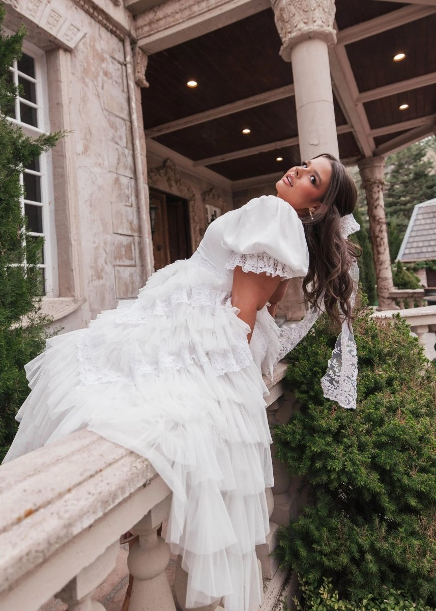 Thumbelina Dress White - MISMIJK23045-W-WHT-XXS