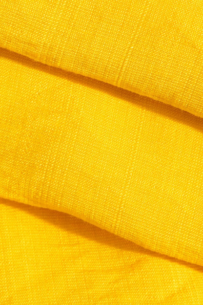 Tie Front Shirt And Wide Leg Pants Set - MISMIMCWSC2405200135-MUSTARD-XS