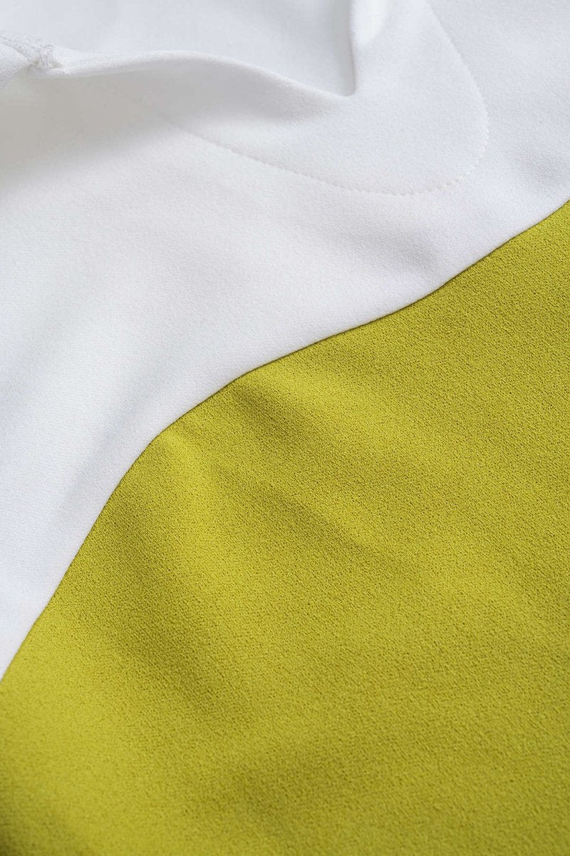 V - Neck Patchwork Tank Top - MISMIMCWTT2502270078-GREEN-XS