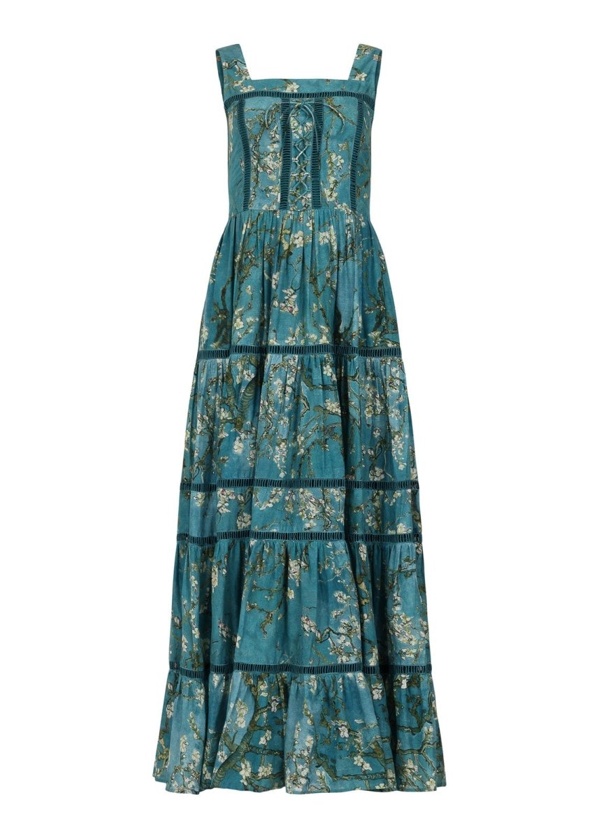 Van Gogh Dress - MISMIJK2428-W-BLU-XXS