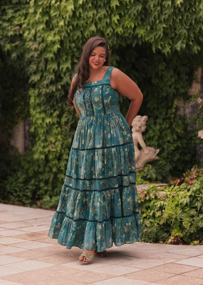 Van Gogh Dress - MISMIJK2428-W-BLU-XXS