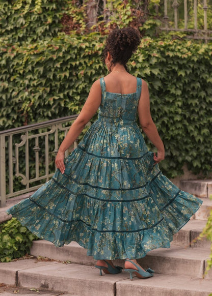 Van Gogh Dress - MISMIJK2428-W-BLU-XXS