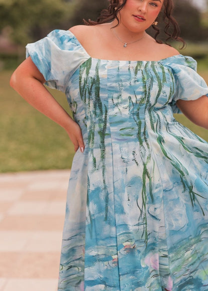 Water Lily Dress - MISMIJK24298-W-BLU-XXS