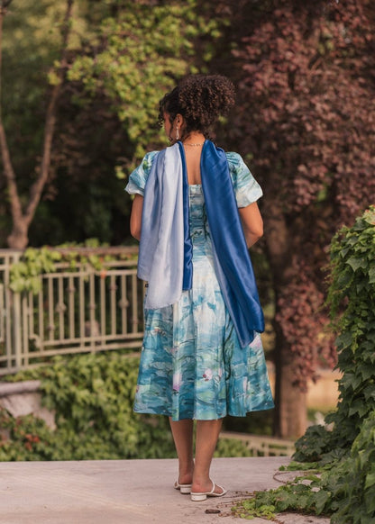 Water Lily Dress - MISMIJK24298-W-BLU-XXS