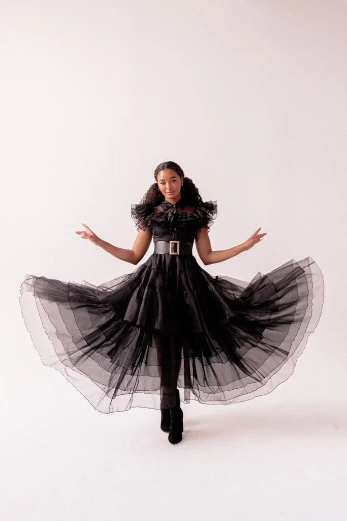 Wednesday Dress - MISMIJK23091-W-BLK-XXS