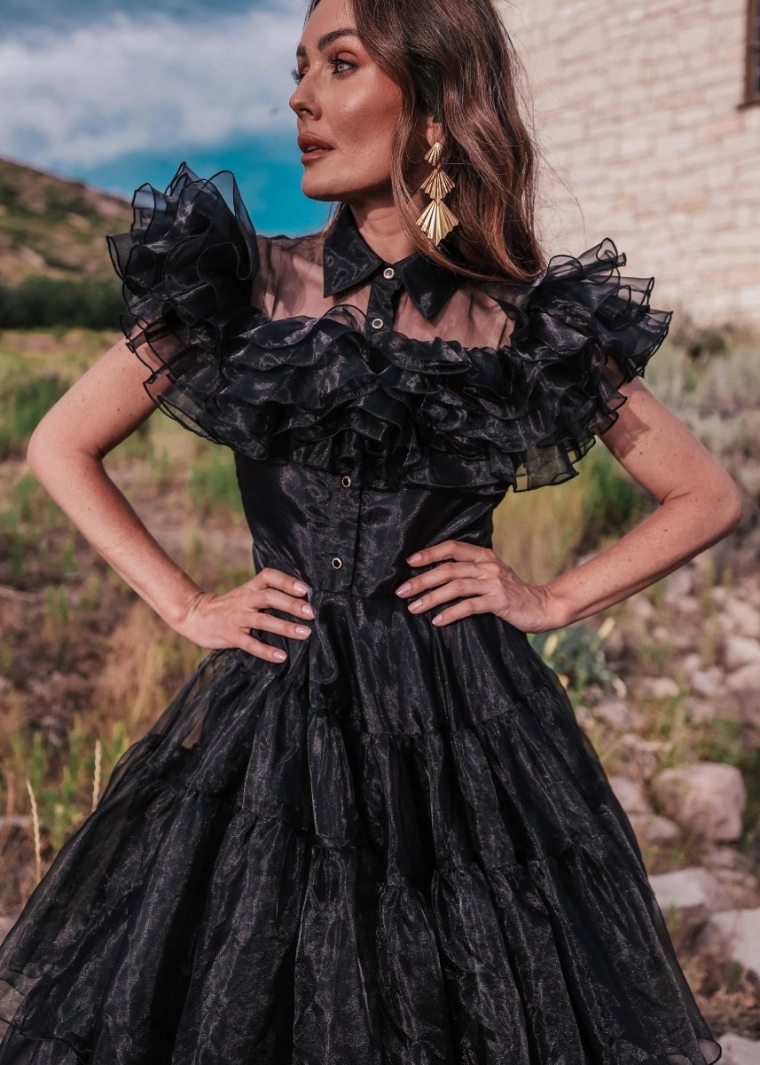 Wednesday Dress - MISMIJK23091-W-BLK-XXS