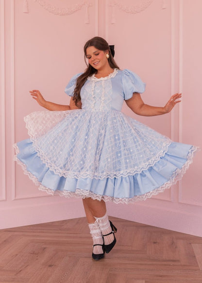 Wonderland Dress - MISMIJK2474-W-BLU-XXS